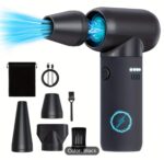 Electric Air Duster, High-Speed 3 Gear Cordless Rechargeable Jet Blower, Portable Air Blower For Outdoor, House And Car, Jet Fan For Keyboard, Computer Cleaning, Inflating, Dry